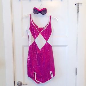 Mighty Morphin’ Pink Power Ranger Sequined Costume w/Accessories